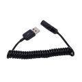 Spiral Coiled USB A male to A female adapter adaptor Cable 1M 3FT. 