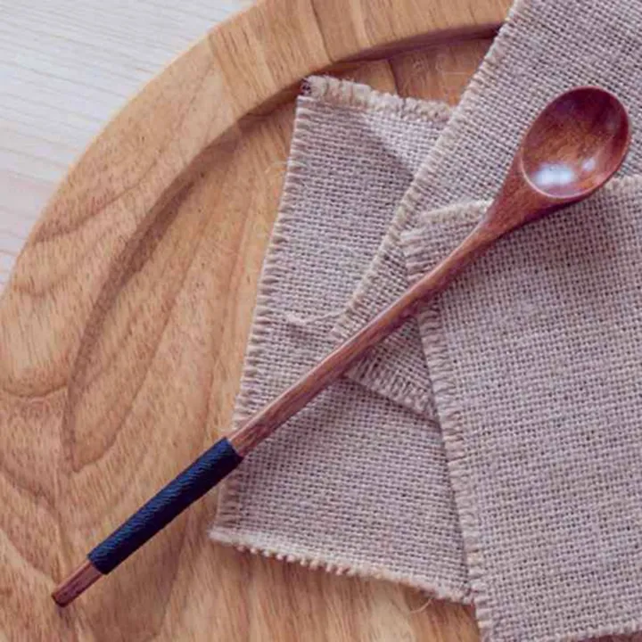 NAMUNY%201%20Pcs%20Non-Stick%20Cake%20Cooling%20Rack%20Baking%20Rack%20&%206%20Pcs%20Long%20Handled%20Wooden%20Spoons%20Wood%20Tea%20Coffee%20Spoon%20-%20Image%208
