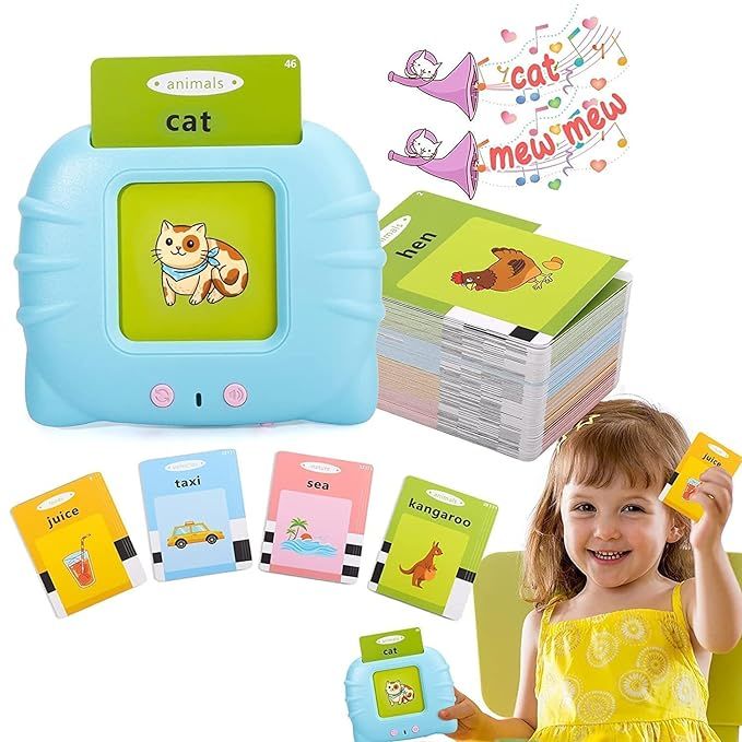 Educational Learning Talking Flash Cards Toys for Year Old Kids