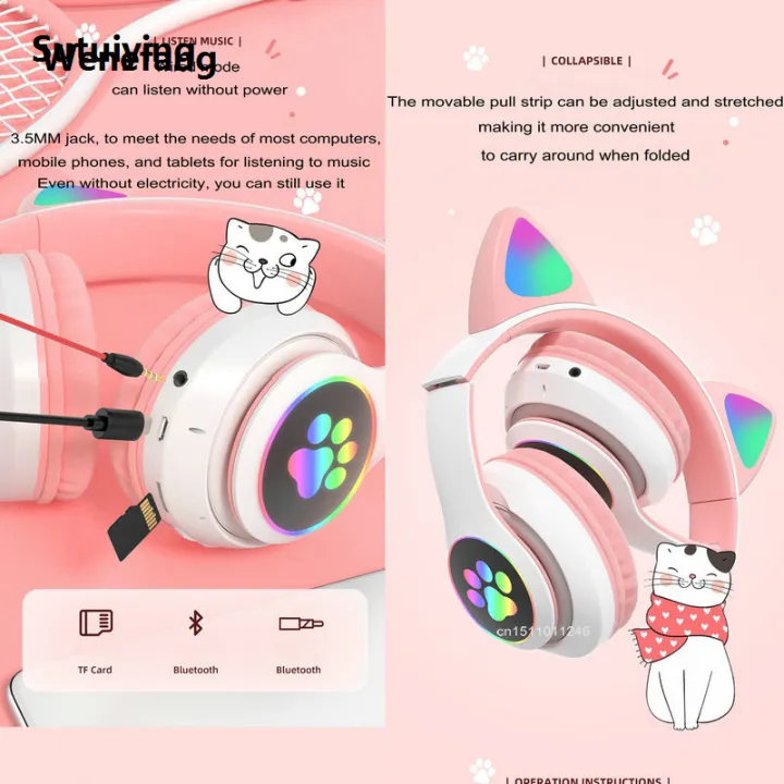 Wenefang%20Sutuiying%20Bluetooth%20Headset%20Flash%20Light%20Wireless%20Headphone%20Kids%20Earphones%20s%20promotion%20Selling%20Cute%20Headphone%20Music%20Game%20Earpieces%20Sports%20Music%20Headset%20Gifts%20-%20Image%204