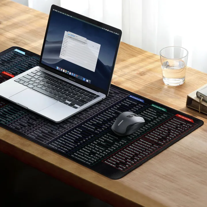 Anti-Slip%20Keyboard%20Mouse%20Pad%20With%20Office%20Excel%20Microsoft%20Software%20Shortcuts%20Key%20Patterns,%20Clear%20Extended%20Large%20Cheat%20Sheet-Color%20Black%20-%20Image%203