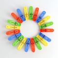 20-Pack Cloth Clips - Multicolor Laundry Pegs. 