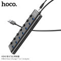 Hoco HB40 USB 3.0 HUB 7 Port USB Switch High Speed ON / OFF USB Data Reader. 