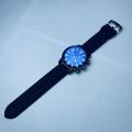New  Design Black Rubber Strap Round Black Dial Stainless Steel Black Dial Case Best Quality Fashionable Watch For Men - Time Plaza. 