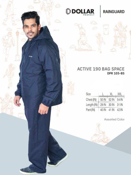 Dollar Raincoat for Men DPR 105 B.S