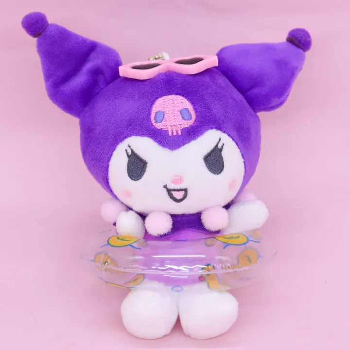 Cute%20Sanrio%20Kuromi%20Pendant%20Hello%20Kitty%20With%20Swim%20Ring%20Plush%20Stuff%20Toys%20Keychain%20Kawaii%20Accessories%20Backpack%20Hanging%20Ornament%20-%20Image%203