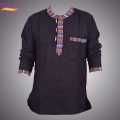 Binay Embroidery Cotton Kurta Shirt With Borderd For Men - Fashion | Kurtha For Men | Shirts For Men | Men'S Wear. 