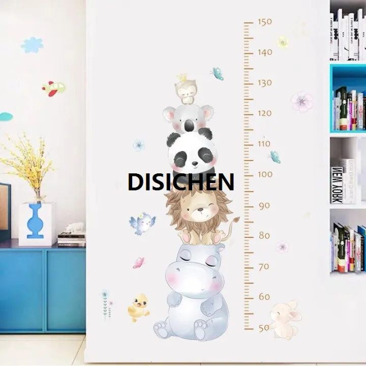 DISICHEN%20Cartoon%20Animals%20Wall%20Stickers%20for%20Children%20Kids%20Rooms%20Girls%20Boys%20Baby%20Room%20Decoration%20Wallpaper%20Elephant%20Panda%20Giraffe%20Luxury%20-%20Image%204