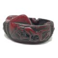 Bathtub Sleeping Women Sleeping In Bathtub Resin Ash Tray with Artistic Positions Maroon, Ash Tray Antique, Handmade Nepali Home Decor. 