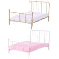 Creative :12 Scale Dollhouse Bed Frame With Mattress Doll Bed Furniture Bedroom Scene Play House Mini Bed Model DIY Toy. 