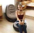 Air Sofa 2in1 Ultra Lounge Inflatable Sofa Chair And Ottoman. 