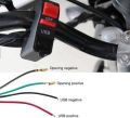 Mobile USB Charger With Switch For Bike Motorcycle And Cars Silicone Waterproof Power Adapter Socket 5v-2A -Black. 