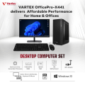 Vartex OfficePro-X441- Computer Set - Intel Core i3 3rd Gen, 4GB/8GB RAM, 128GB/256GB/512GB SSD, Windows 10, 19-inch LED Monitor, Keyboard & Mouse with Wi-Fi Connectivity. 