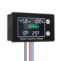 Battery monitor 9V 00V battery capacity voltmeter with LCD display. 