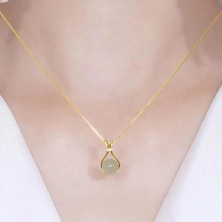 18K%20Gold%20Color%20Hetian%20Jade%20Necklace%20Metal%20Non%20Tarnish%20Fashion%20Accessories%20Jewelry%20For%C2%A0Classy%C2%A0%20-%20Image%203