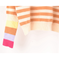 Ladies Striped Casual Sweater Tops L. 