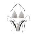 Spa strapon feminine sexy three-point bikini cut-out design cushion and chest swimsuit. 