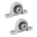 2X KP08 Pillow Block Cast Housing 8 x 20 x 6mm Insert Ball Bearing. 