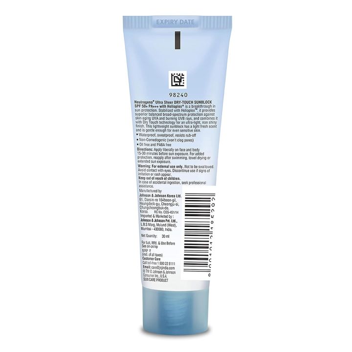Neutrogena%20Ultra%20sheer%20Dry%20Touch%20Sunblock,%20SPF%2050+%2030ml%20-%20Image%202