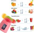 Portable Blender Cup, Electric USB Juicer Blender, Mini Blender Portable Blender For Shakes And Smoothies, Juice, 380ml ( Colors May Vary ). 