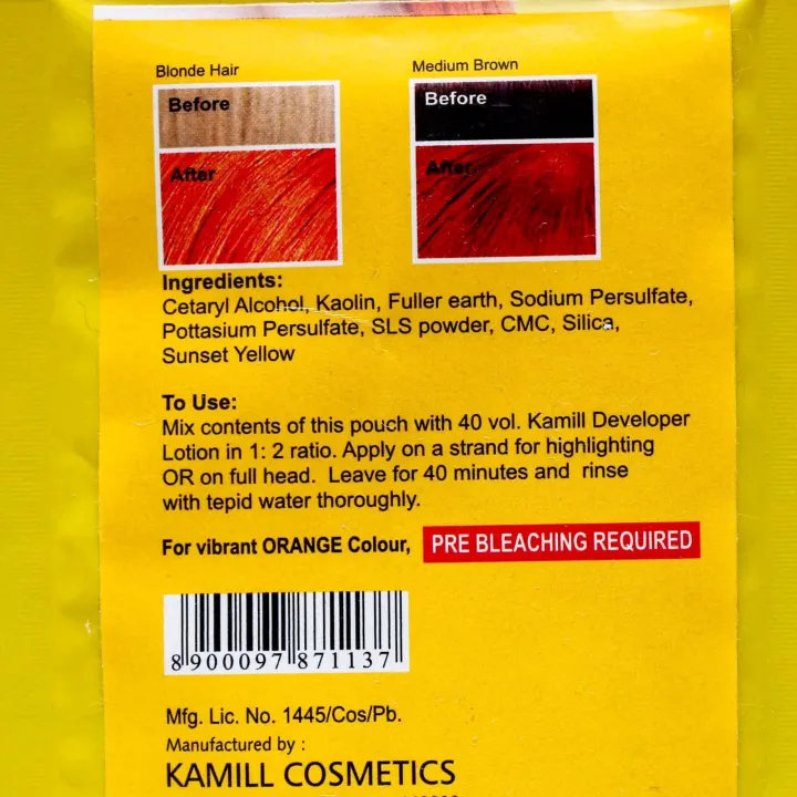 Kamill%200.44%20Fire%20Orange%20Pouch%20Hair%20Color%2025Gm%20-%20Image%204