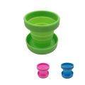 Vaal Menstrual Cup and Sterilizer Cup Sterilizing Collapsible Cups Flexible To Clean Recyclable Camping Foldable Cup for Women(Pink). 