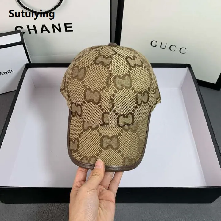 Sutuiying%20New%20style%20New%20Big%20G-Letter%20Classic%20Old%20Flower%20Duck%20Tongue%20Canvas%20Original%20Embroidery%20Baseball%20Universal%20Fashion%20Hat%20for%20Men%20and%20Women%20-%20Image%202