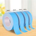 10Meters/Roll New Blue Film White Double Sided Tape Strong Self Adhesive Multifunctional PE Foam Tape 10/15/20/30mm Width Sponge Strip Fixed Pasted Tapes. 