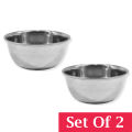 Stainless Steel Small Serving Bowl – 350ml Capacity (4.3" Diameter), Durable & Multipurpose Kitchen Bowl for Everyday Use. 