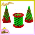 Aomeidaju Anxiety Relief Spiral Toy 3d Printed Spiral Cone Pyramid Fidget Toy Set for Stress Relief Educational Mini Figurine for Kids Adults. 