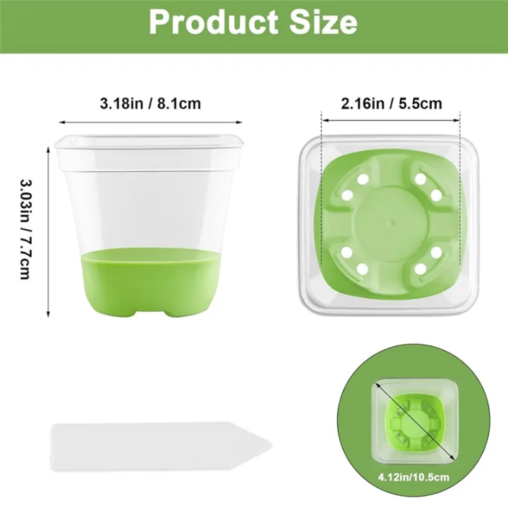 12%20Packs%203%20Inch%20Square%20Plastic%20Nursery%20Pots,%20Clear%20Plant%20Pot%20with%20Soft%20Silicone%20Base%20for%20Easy%20Transplant,%20Flower%20Pots%20-%20Image%202