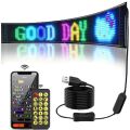 Smart Bluetooth LED Display Screens RGB LED Module Sign Matrix Pixel LED Panel Scrolling Signboard Advertising Light Car Decor. 