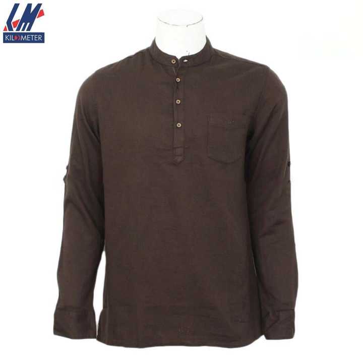 KILOMETER Front Buttom Casual Kurta Full Shirt For Men - 027