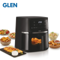 Glen Digital Air Fryer 4.2 Litre Capacity with 8 Pre Set Menu Timer, Temperature Control, 1350W -Black (SA3061DIGI). 