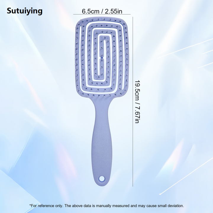 Sutuiying%201PC%20Breathable%20Hair%20Brush%20-%20Wide%20Tooth%20Detangling%20Design%20Luxury%20with%20Air%20Cushion%20for%20Women/Men%20Daily%20Use%20Travel%20-%20Image%204