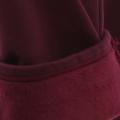 Women's Maroon Inner Fleece Trousers Winter Warm Thickened Wide Leg Pants Casual Loose Fit Elastic Waist. 