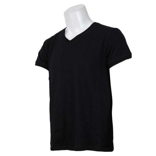 Black%20Solid%20Short%20Sleeved%20V-Neck%20T-Shirt%20For%20Men%20-%20Image%203