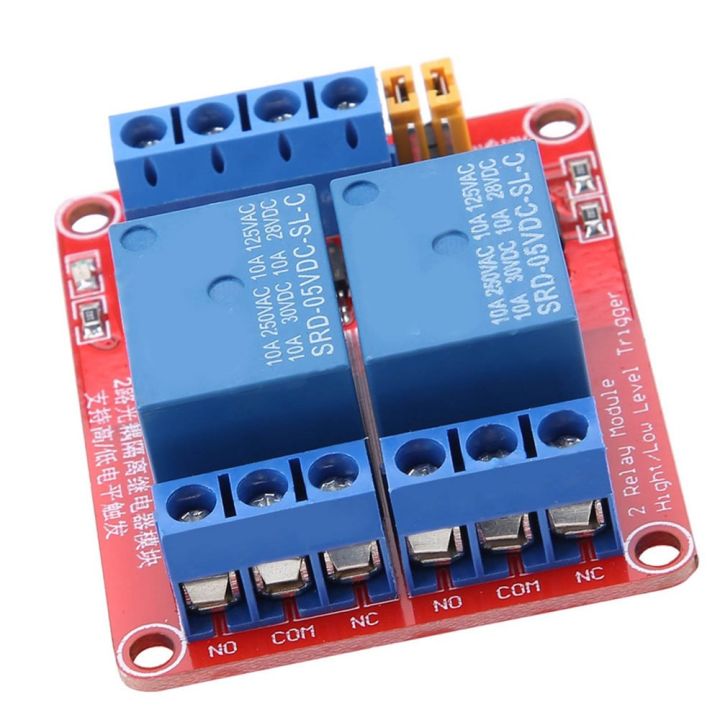Durable 2 Channel 2 Channel Relay Module 5V/12V/24V High and Low Level ...