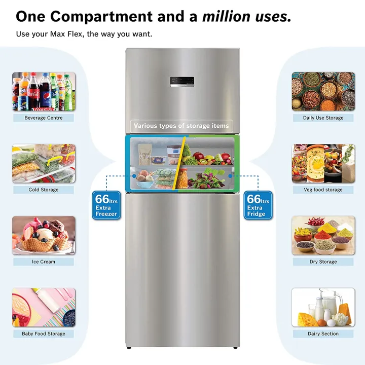 BOSCH%20Refrigerator%203%20Door%20332%20L%20Sparkly%20Steel%20CMC33S05NI%20-%20Image%205