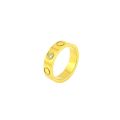 【Mega Sale】V gold plated mi gold card plus a small diamond ring women's fashion jewelry trend. 