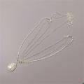 Pendant headwear Exquisite Bohemian-inspired European style Eyebrow pendant American design National-themed Water drop head chain for Wedding ceremony Formal occasions Bridal party Evening events. 