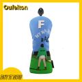 Oufeiton Green-friendly Golf Headcover Cartoon Print Golf Club Covers Set for Driver Fairway Woods Putter Premium Faux Leather Headcovers. 