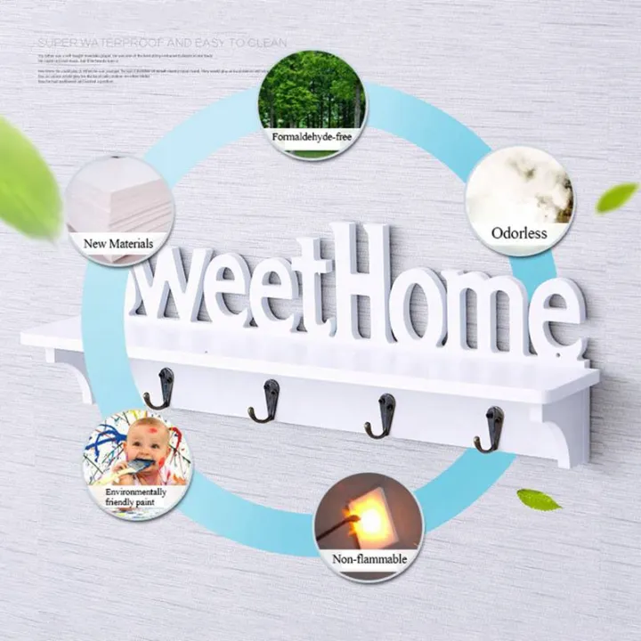 New%20elegant%20wooden%20garden%20wall%20hollow%20pierced%20shelf%20wall%20rack%20English%20"Sweet%20Home"%20bookshelf%20home%20decor%20%20props%20-%20Image%209