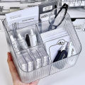 Desktop Five-grid Storage Box Transparent Trapezoidal Acrylic Storage Box Yao Store. 