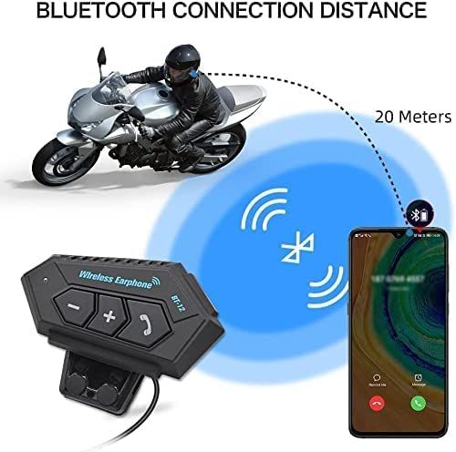 Automatic Call Answering Helmet Bluetooth Headset-Black