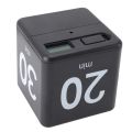 Durable ABS Flip Timer Gravity Sensing 15 20 30 60 Minute Preset Countdown Timer Black Red Digital Display Cube Timer Cooking Studying Workout Office. 