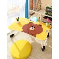 Cartoon Foldable Laptop Study Desk Wooden Table For Children. 
