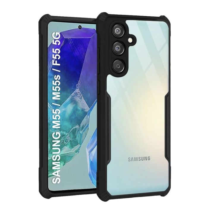 Samsung%20F55%205G%20/Samsung%20M55%205G%20Cover%20(Same%20Size)%20Clear%20%20Transparent%20Soft%20Rubber%20Bumper%20%20Cover%20Or%20Case%20-%20Image%202