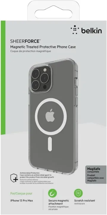 Belkin%20MagSafe%20Compatible%20iPhone%2013%20Pro%20Max%20Case%20with%20Treated%20Coating,%20Built-in%20Magnets%20and%20Raised%20Edge%20Bumper%20for%20Camera%20Protection%20Clear%20-%20Image%203