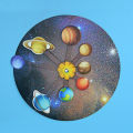 DIY Solar System Planets Model Assemble Kit Scientific Knowledge Learning Early Educational Toy Experiment Supplies. 